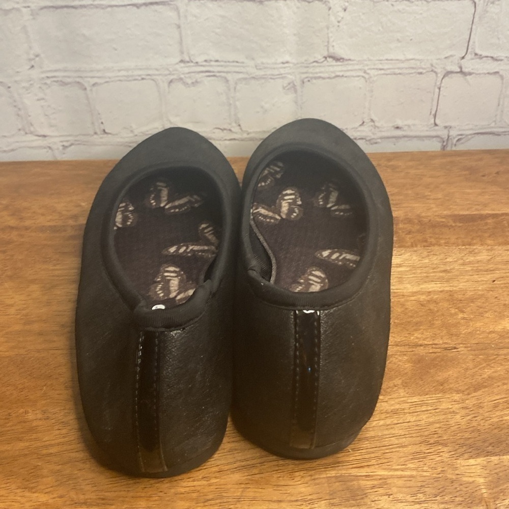 Skechers Black Ballet Flats Comfy Slip On Round Toe Fabric Shoes Size 10 - Picture 9 of 13